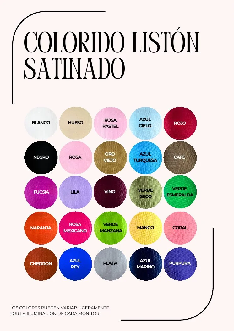 Listón satinado